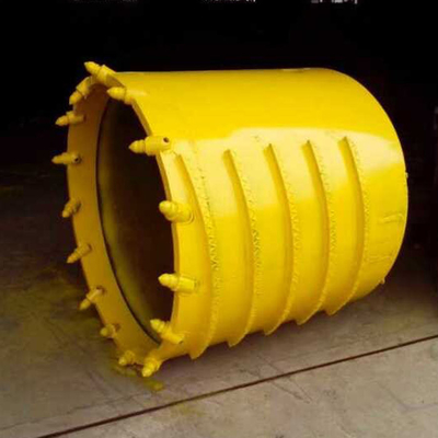 Cubo de tierra duro del barril de base de la roca de Q355d con los dientes de la bala