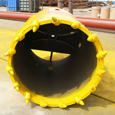 Cubo de tierra duro del barril de base de la roca de Q355d con los dientes de la bala