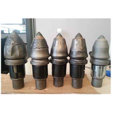 Brocas de la viruta de la fundación de Betek B47K -22 de los dientes de la perforación de carburo de tungsteno de la bala para Bauer Soilmec Rigs