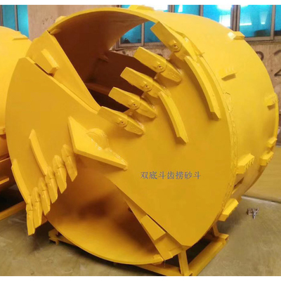 Cubo Od800mm/1000mm /1200mm/1500mm Clay Flat Teeth Bucket del suelo de Q355C
